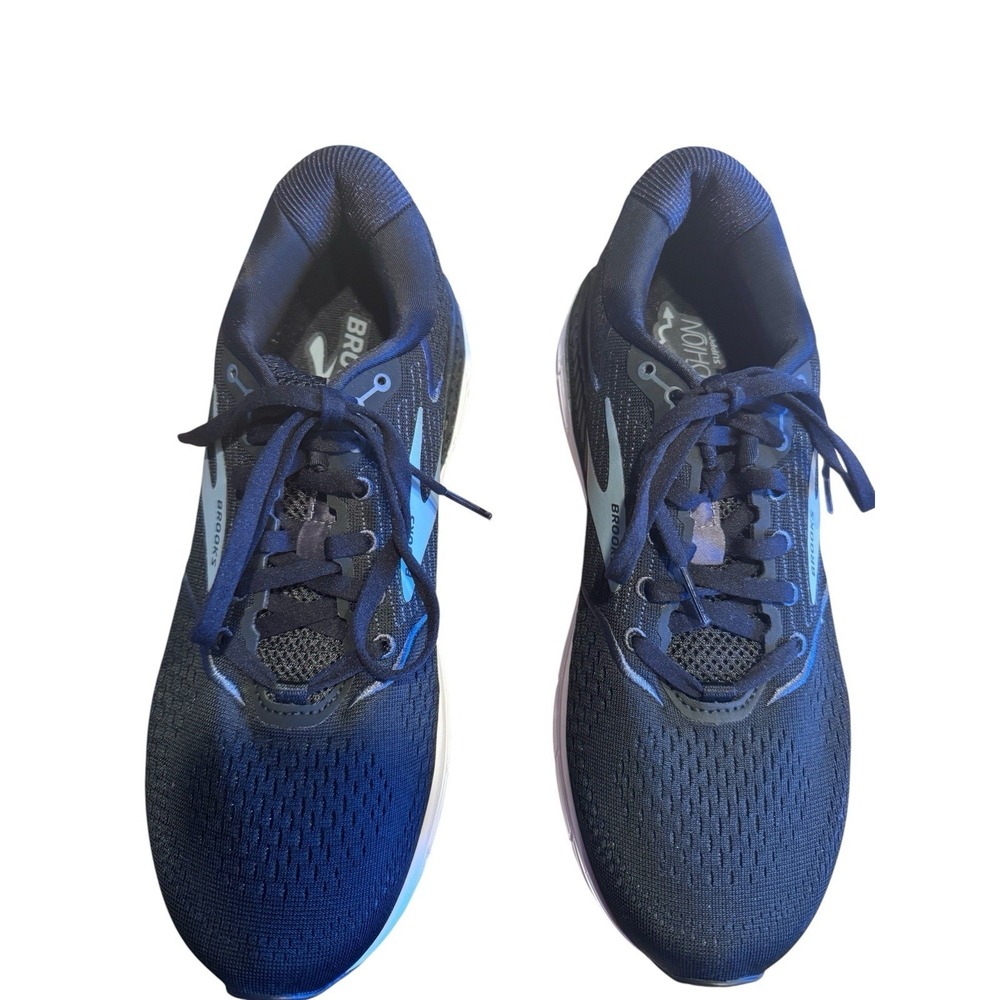 Brooks Beast 20 Men's Sz 10.5 Black Mesh Grey Running Shoes Midsole Cushioning